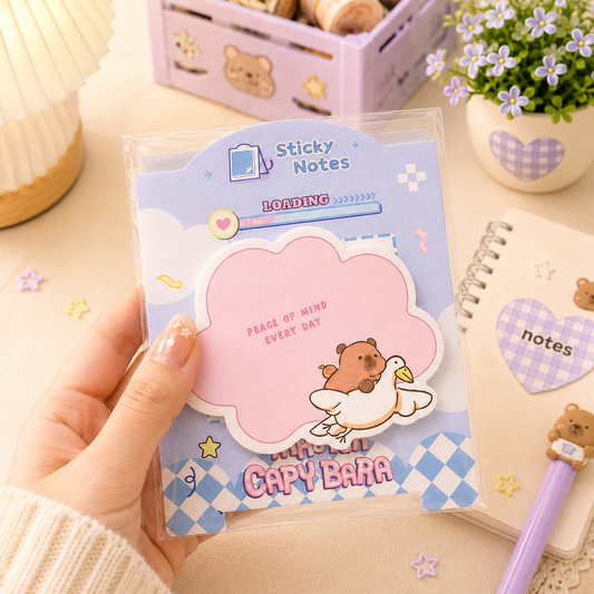 Capy Bara Kawaii Sticky Notes
