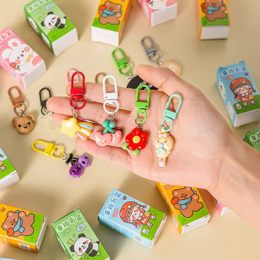 Lucky Blind Box Keychain Charm | Kawaii Surprise Mystery Keychain