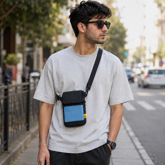 Mini Crossbody Phone Bag – Aesthetic Sling Bag with Mesh Pocket t