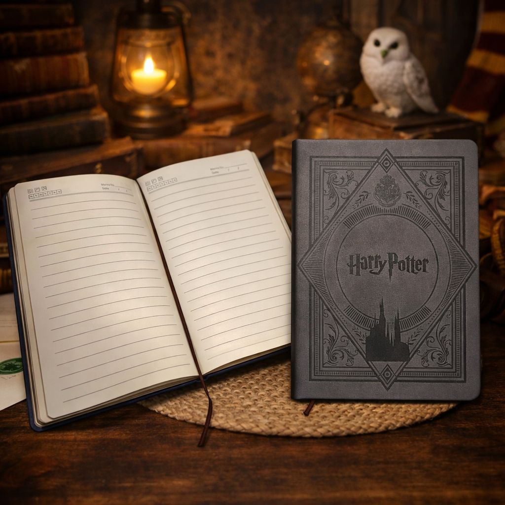Harry Potter Embossed Hardcover Notebook – Hogwarts Ruled Journal