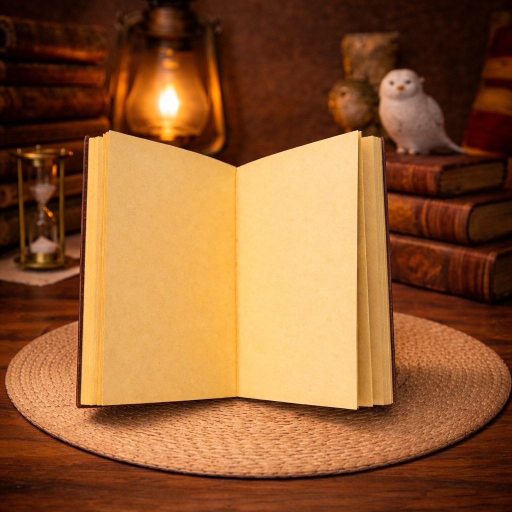 Harry Potter Hogwarts House Leather Notebook | Embossed Vintage Journal