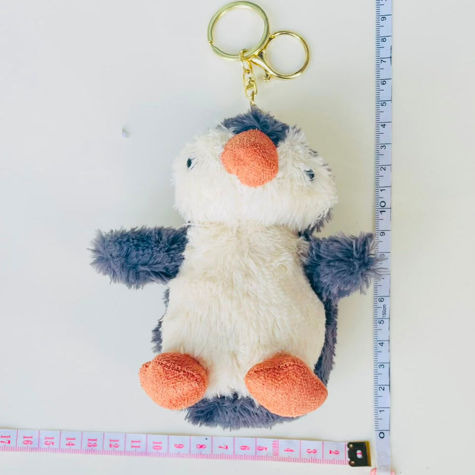 Kawaii Plushie Bag Charm | Penguin, Panda & Cat in cute Costume Keychain