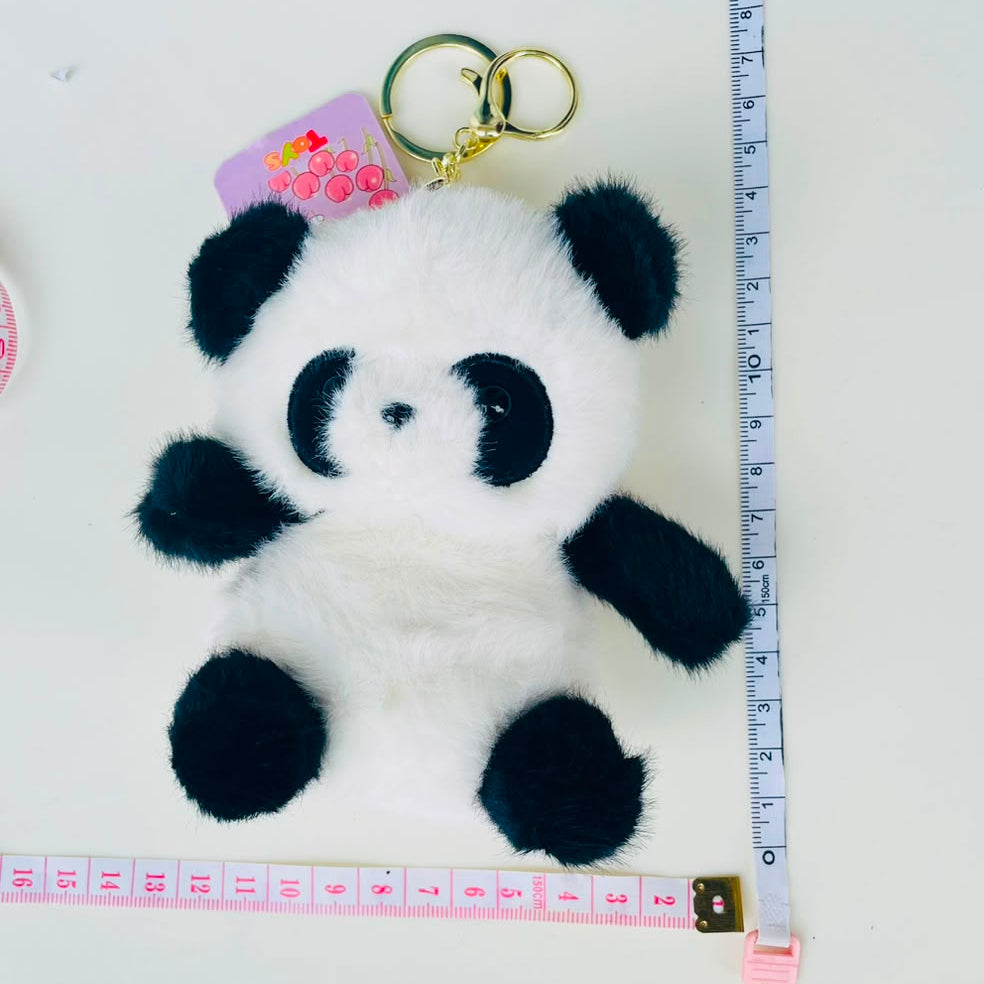 Kawaii Panda Plushie Keychain & Bag Charm