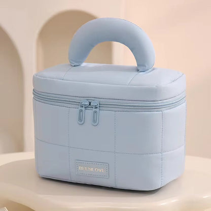 Puffy Quilted Multipurpose Makeup Organiser Bag