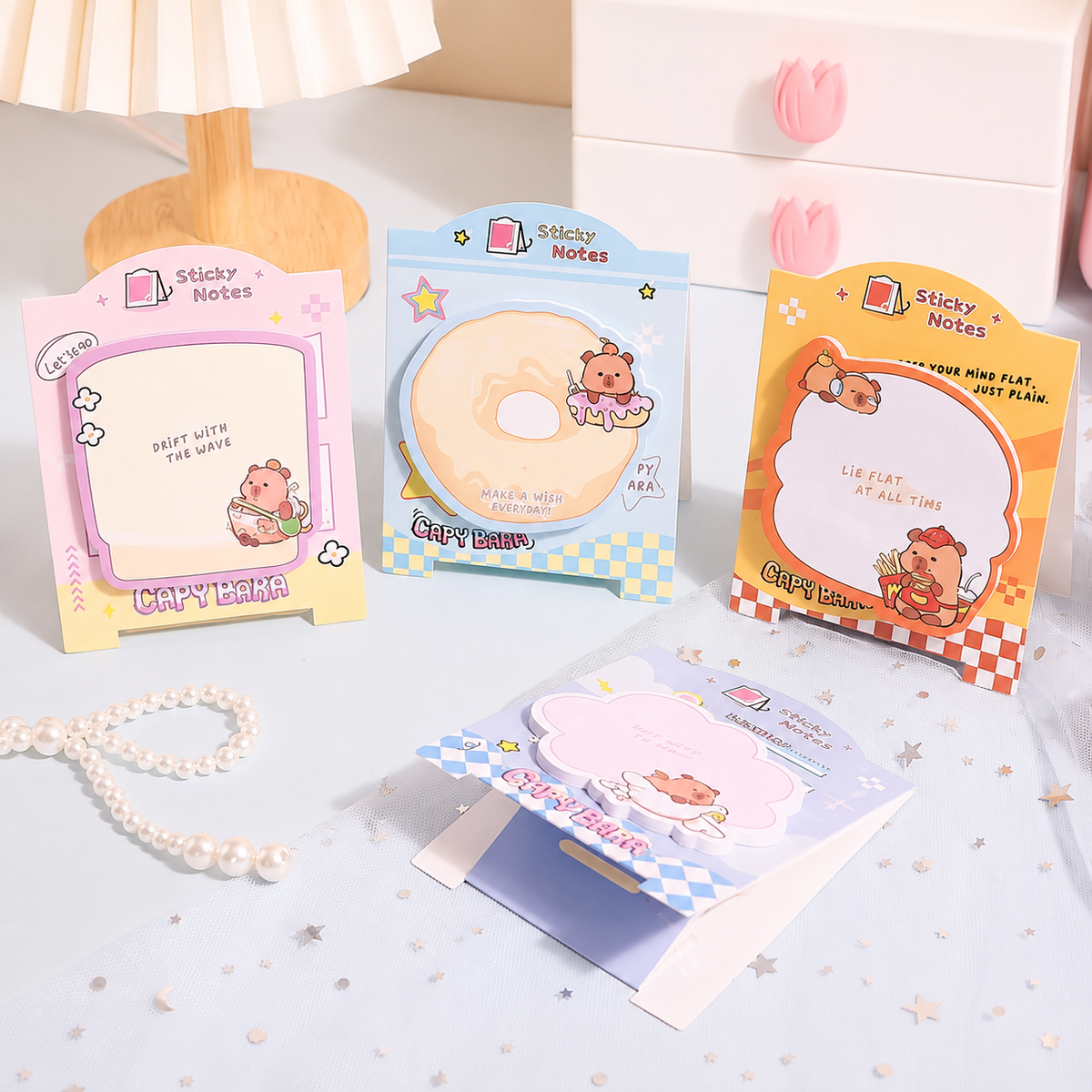 Capy Bara Kawaii Sticky Notes