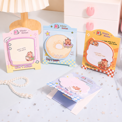 Capy Bara Kawaii Sticky Notes