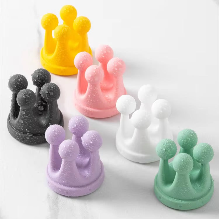 Silicone Bubble Wall Hook – Kawaii No-Drill Organiser for Bathroom, Desk & Vanity( Pack of 2 - Random Colors)