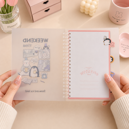 Weekend Time Spiral Notebook | Snow and Ice Land