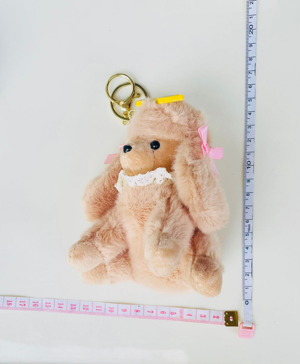 Kawaii Sunglass Cute Puppy Plush Keychain & Bag Charm