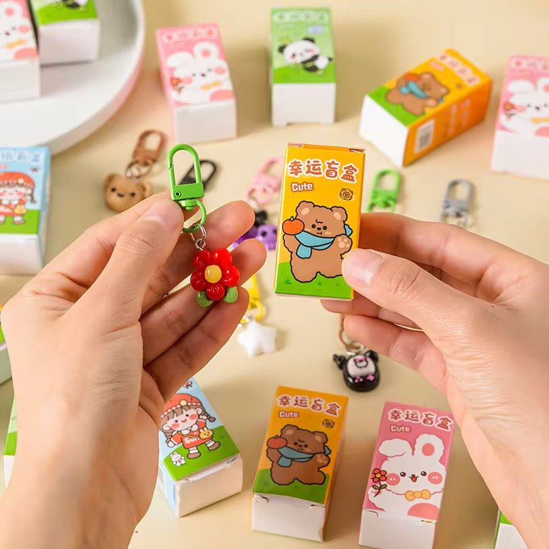 Lucky Blind Box Keychain Charm | Kawaii Surprise Mystery Keychain