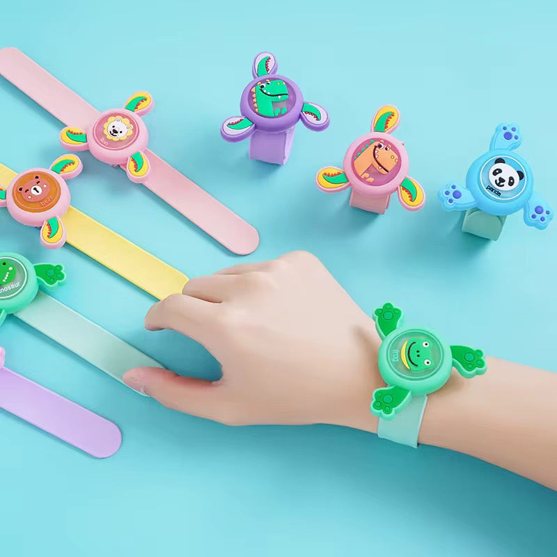 Kawaii Animal Light-Up Slap Band Bracelet for Kids