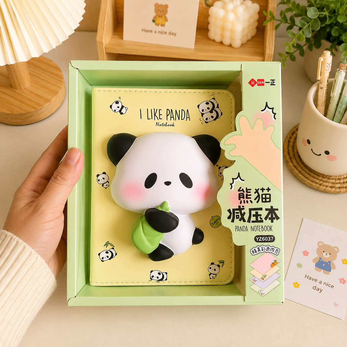 Kawaii Squishy Notebook | Soft PU Cover Diary Journal