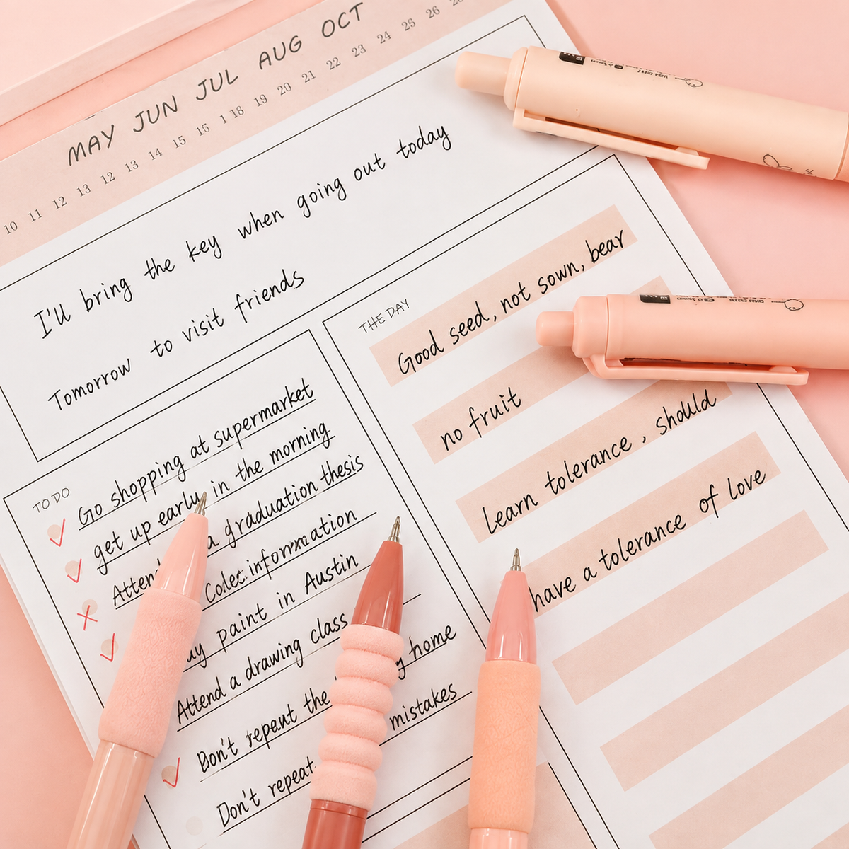 BloomBliss Gel Pen Set – 5 Premium Kawaii Pens