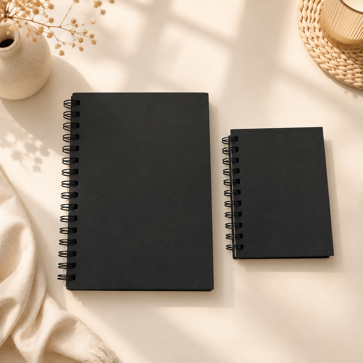 Black Pages Spiral Notebook