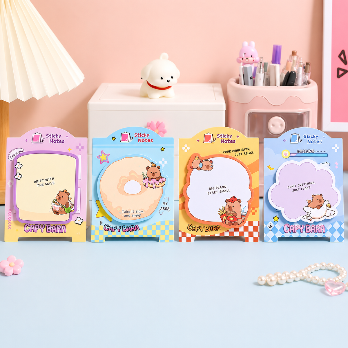 Capy Bara Kawaii Sticky Notes