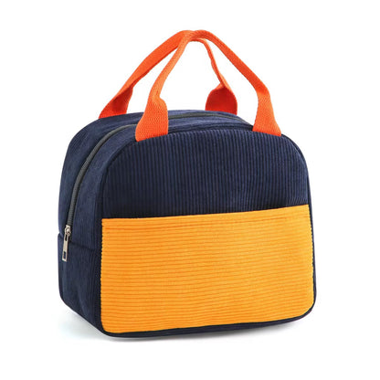Corduroy Insulated Lunch Bag Small