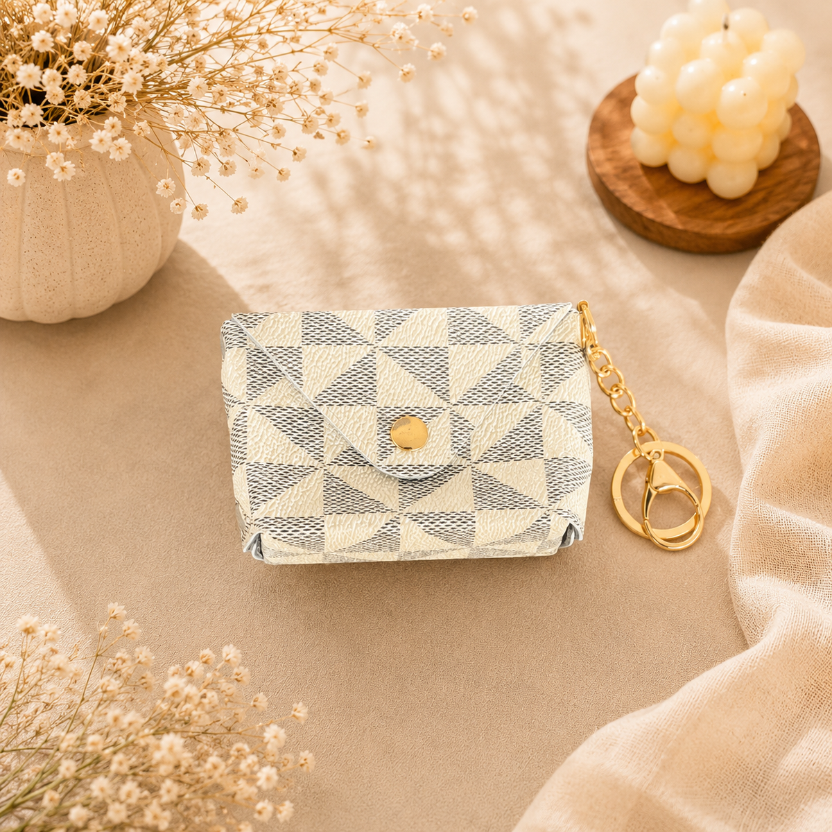 Mini Bag Charm & Keychain | Coin Pouch | Silk Scarf