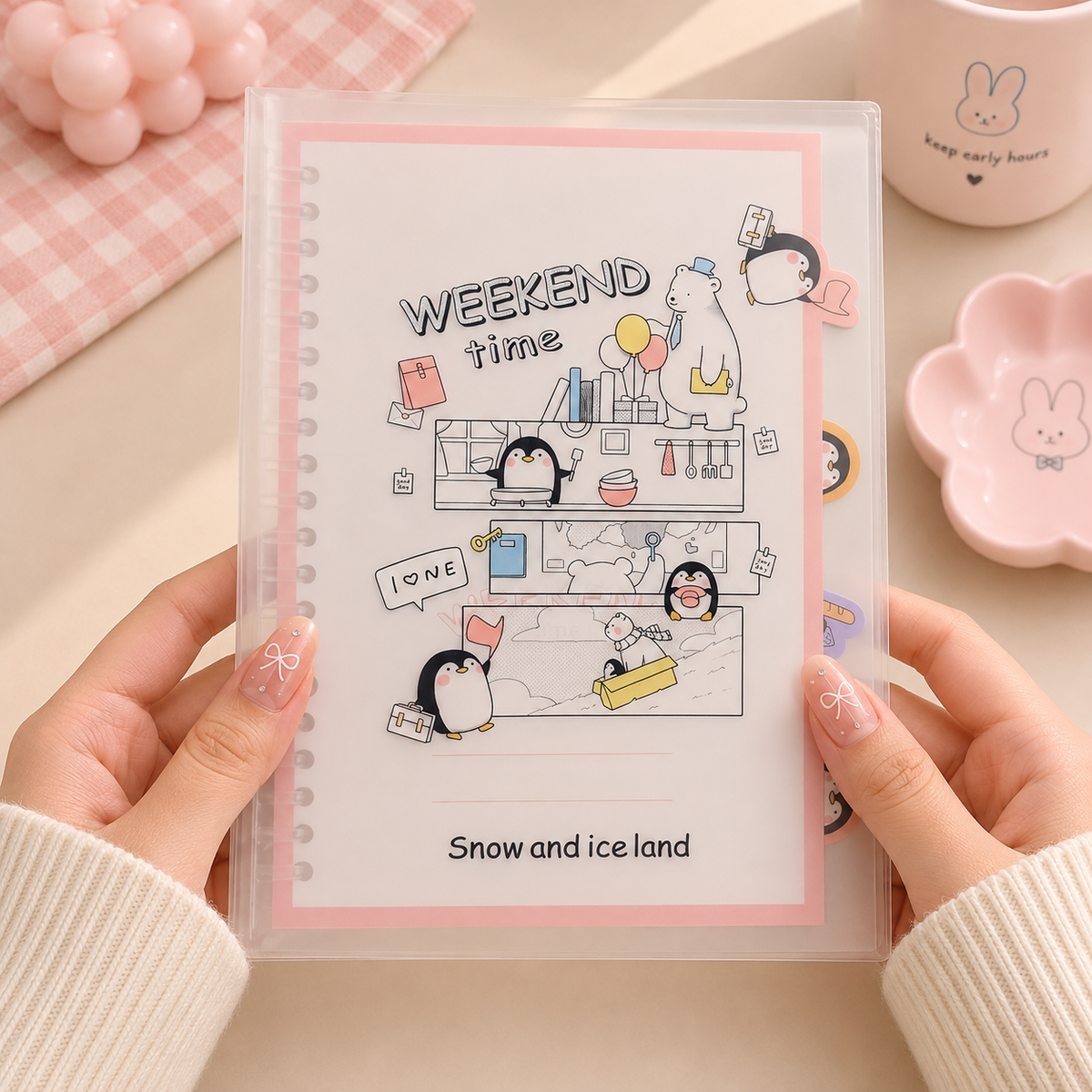 Weekend Time Spiral Notebook | Snow and Ice Land