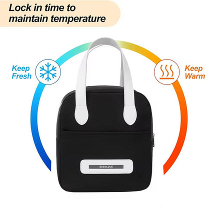 Been Love Insulated Lunch Bag – Waterproof Thermal Tote with Side Pocket