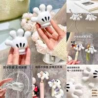 Cartoon Hand Suction Cup Holder – Kawaii Toothbrush, Cable & Hook Organiser ( Pack of 2 )