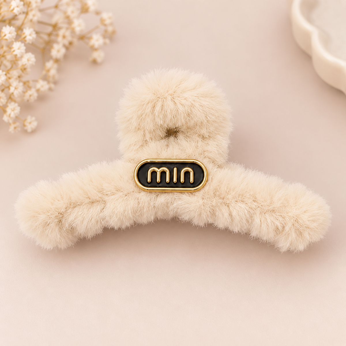 Fluffy Plush Hair Claw Clip