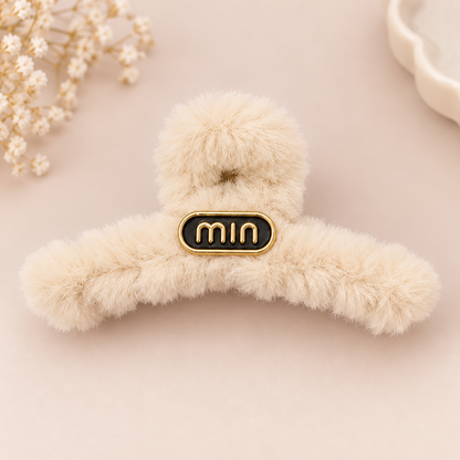 Fluffy Plush Hair Claw Clip
