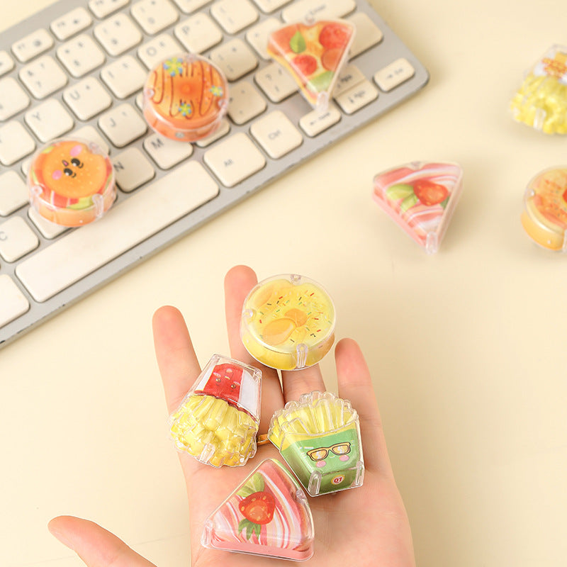 Kawaii Fast Food Pull Back Mini Car | Cute Miniature Toy Car Collectible( Random Design )
