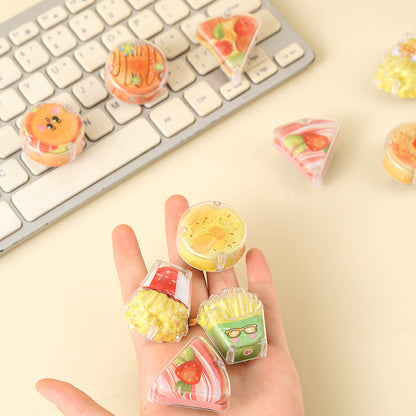 Kawaii Fast Food Pull Back Mini Car | Cute Miniature Toy Car Collectible( Random Design )