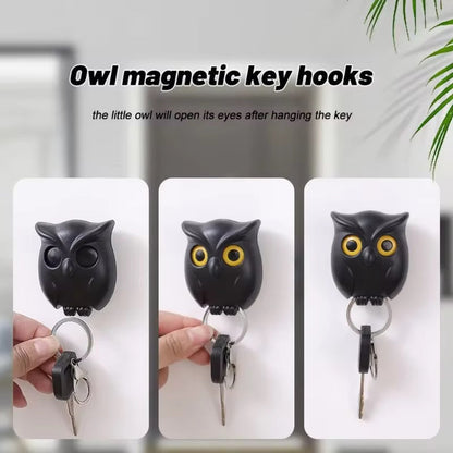 Owl Magnetic Key Holder – Cute Wall Hook for Entryway & Home Decor