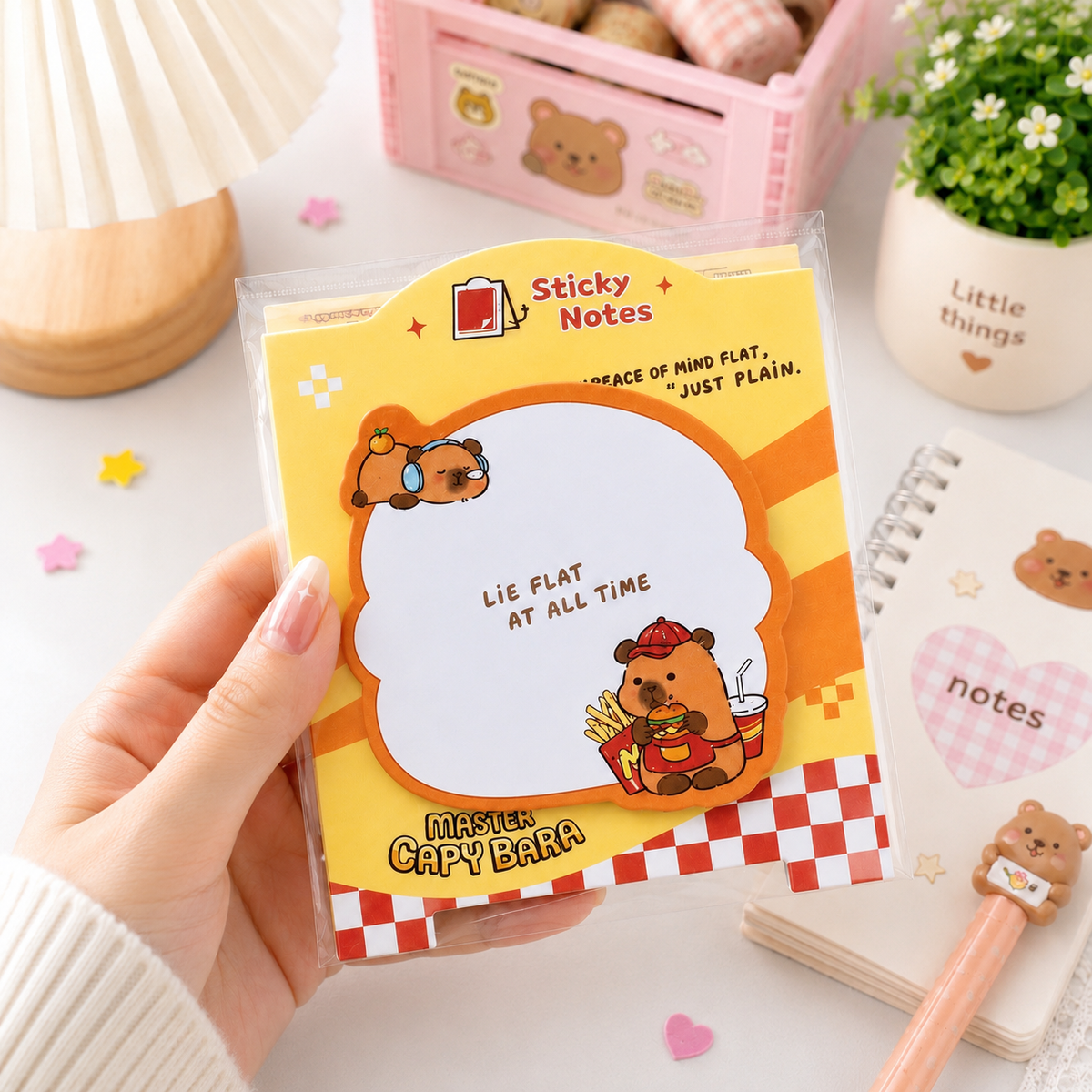 Capy Bara Kawaii Sticky Notes
