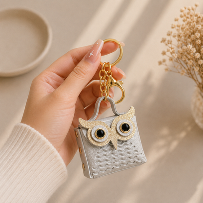 Kawaii Owl Mini Bag Charm | Coin Pouch