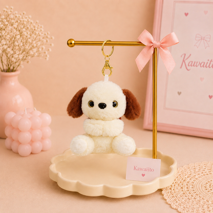 Kawaii Puppy Plush Keychain & Bag Charm
