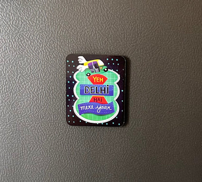 Desi Humour Fridge Magnets – Funny Indian Quote & Pop Culture Magnets