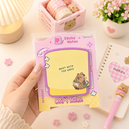 Capy Bara Kawaii Sticky Notes
