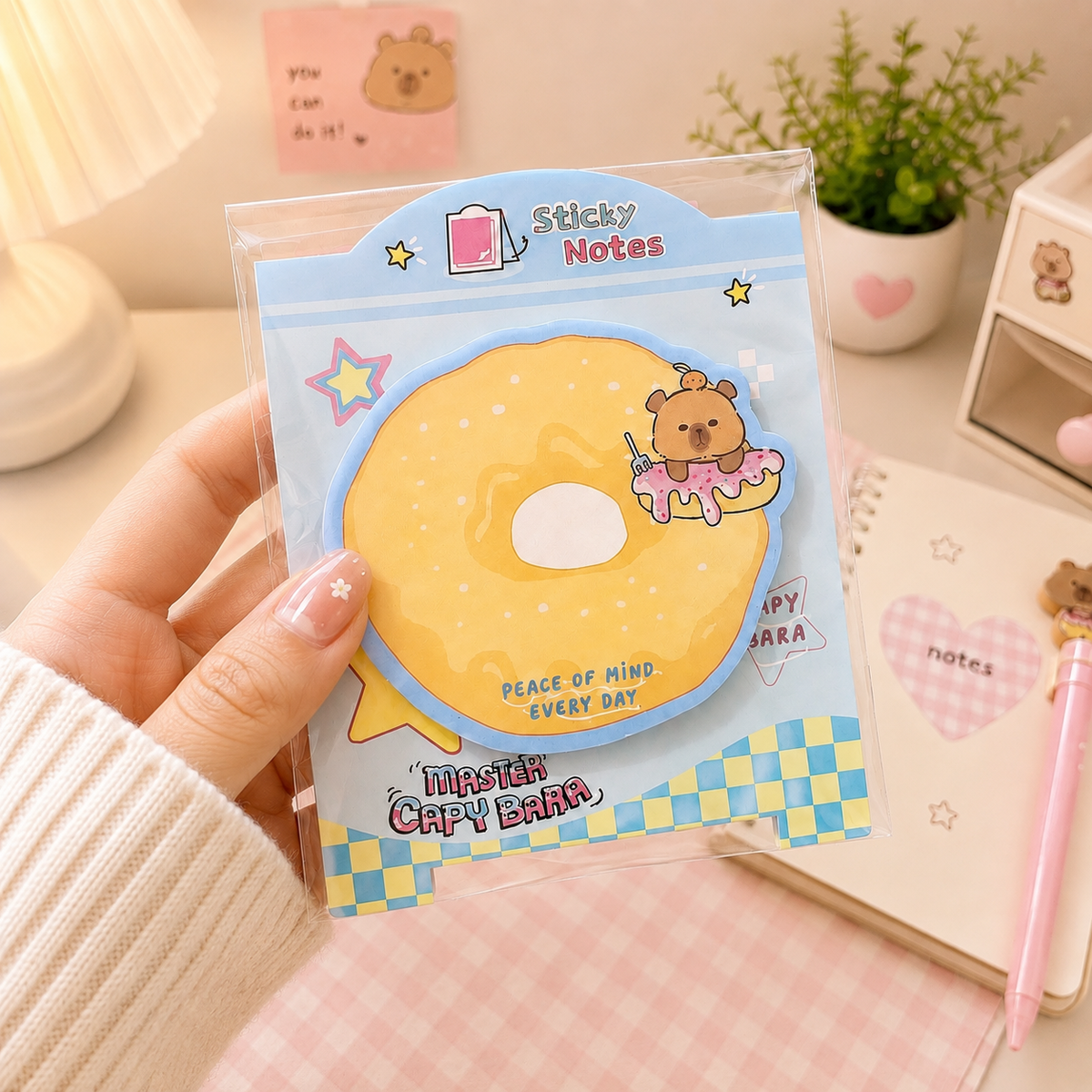 Capy Bara Kawaii Sticky Notes