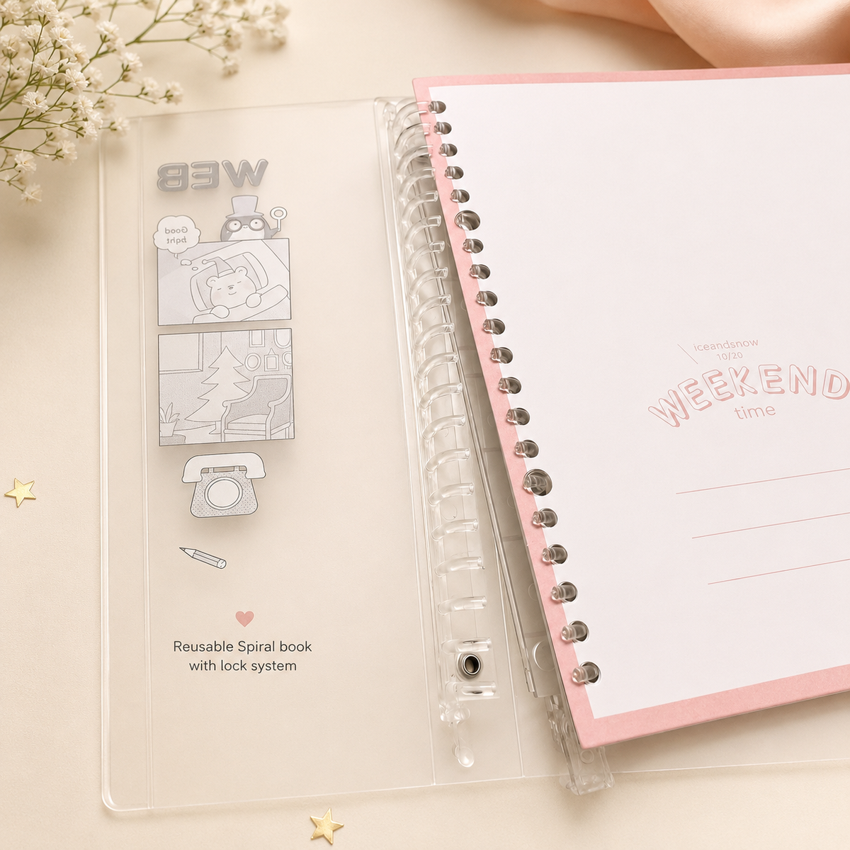 Weekend Time Spiral Notebook | Snow and Ice Land