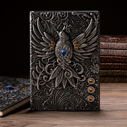 Embossed Phoenix Vintage Hardcover Journal | Notebook