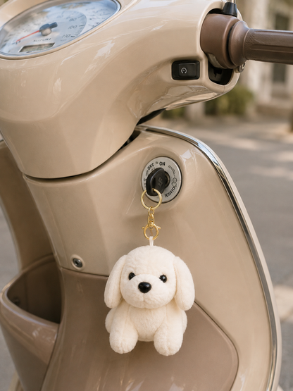 Kawaii Puppy Plush Keychain & Bag Charm
