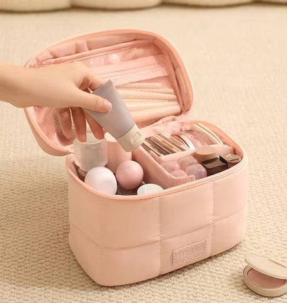 Puffy Quilted Multipurpose Makeup Organiser Bag