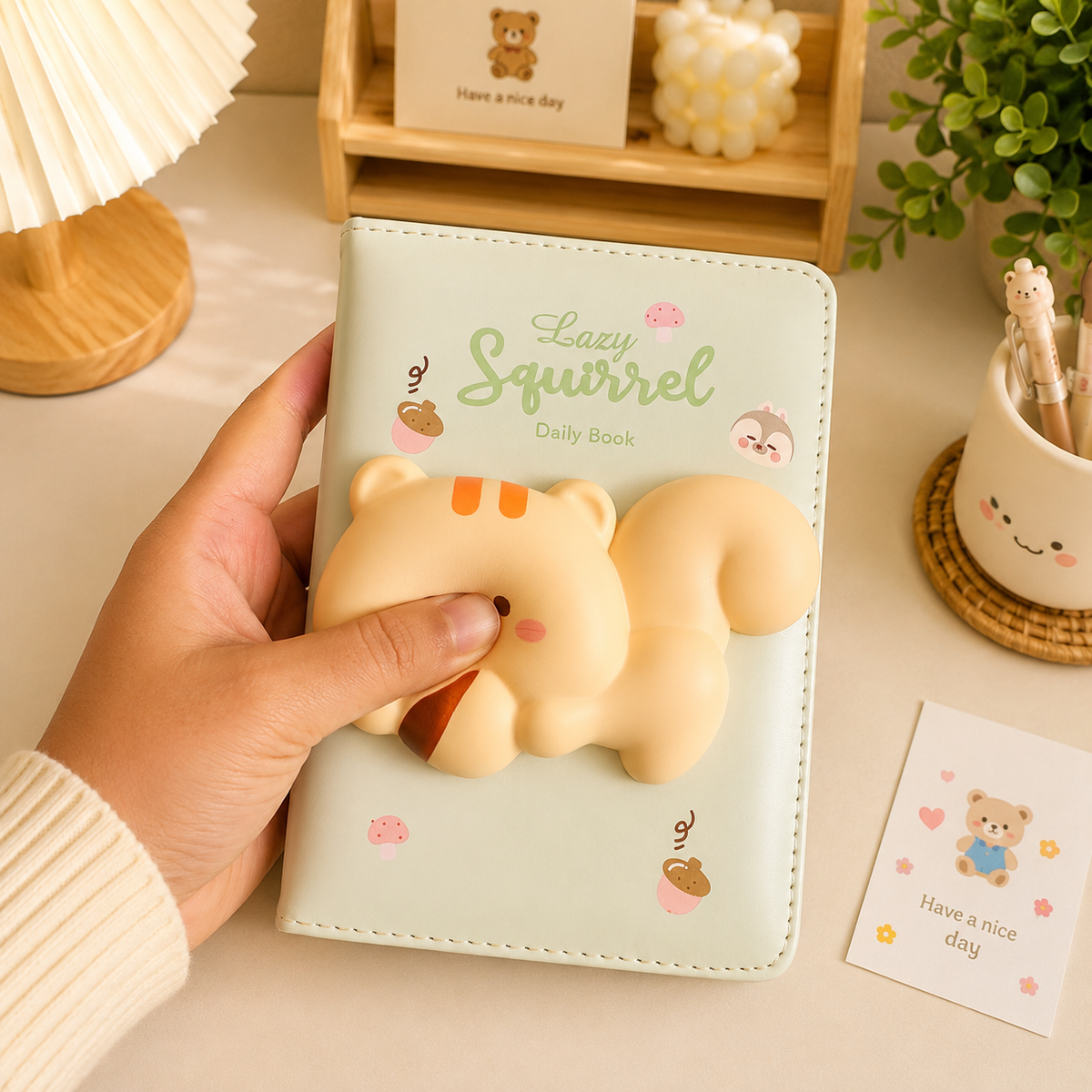 Kawaii Squishy Notebook | Soft PU Cover Diary Journal