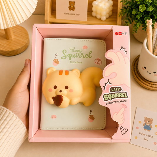 Kawaii Squishy Notebook | Soft PU Cover Diary Journal