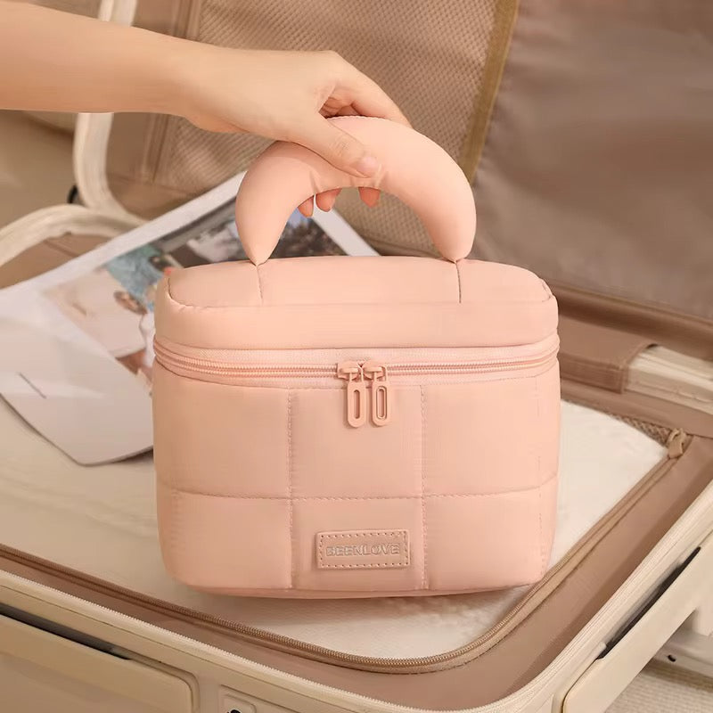 Puffy Quilted Multipurpose Makeup Organiser Bag