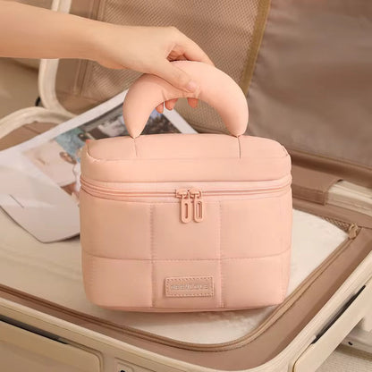 Puffy Quilted Multipurpose Makeup Organiser Bag