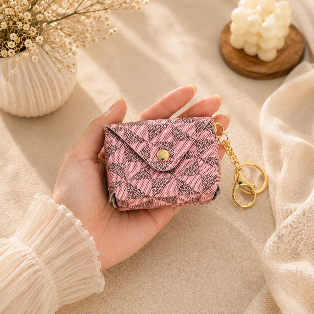 Mini Bag Charm & Keychain | Coin Pouch | Silk Scarf