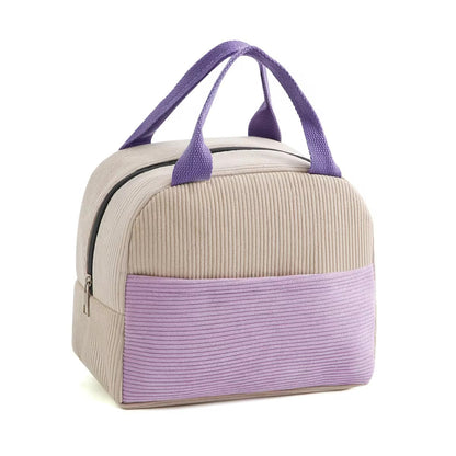 Corduroy Insulated Lunch Bag Small