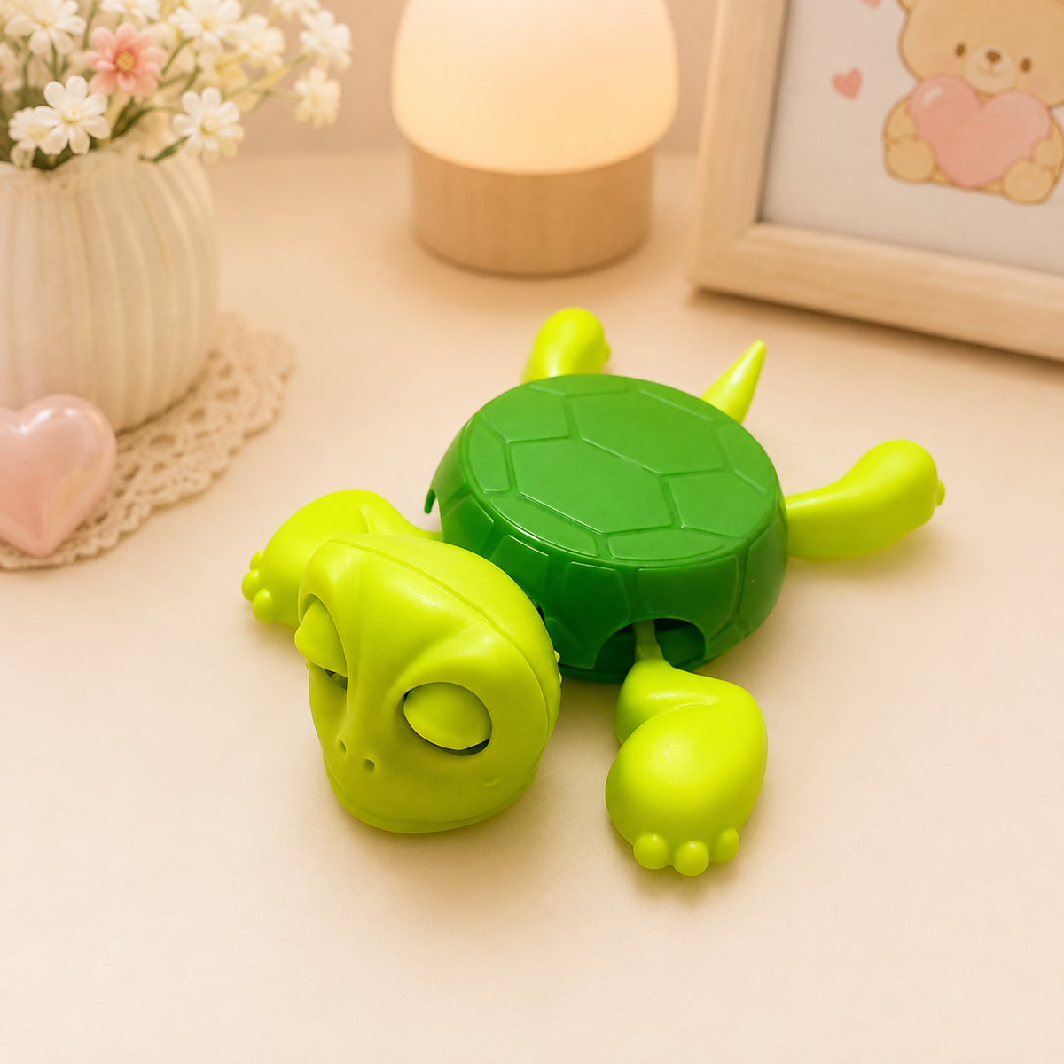Turtle & Stitch Cup Holder Coaster – Cute Desk Cup Stand | Kawaii Home Decor