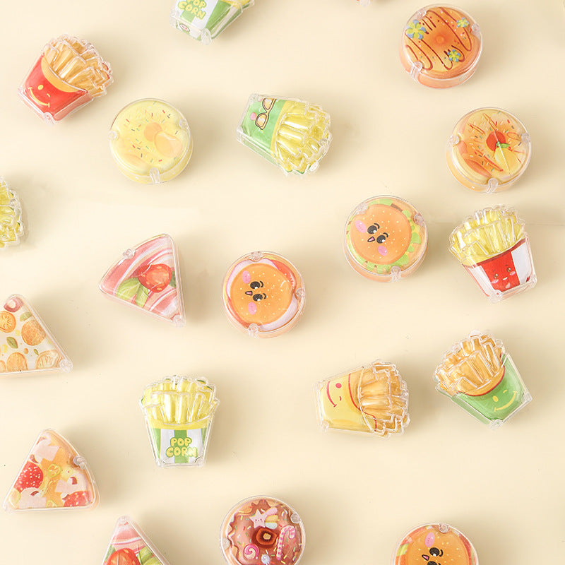 Kawaii Fast Food Pull Back Mini Car | Cute Miniature Toy Car Collectible( Random Design )