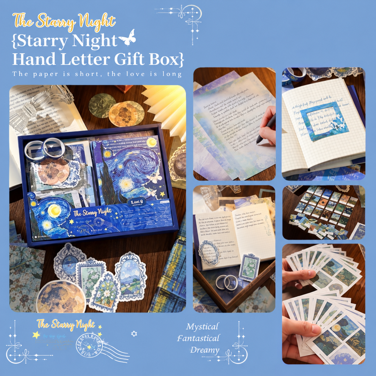 Vincent Van Gogh & Claude Monet Scrapbook Journal Kit | Art-Inspired Stationery Set