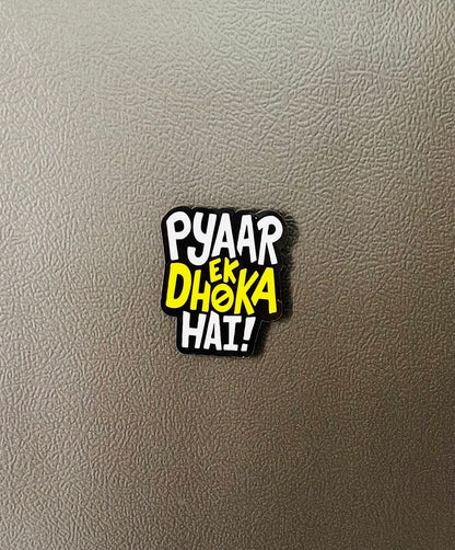 Desi Humour Fridge Magnets – Funny Indian Quote & Pop Culture Magnets
