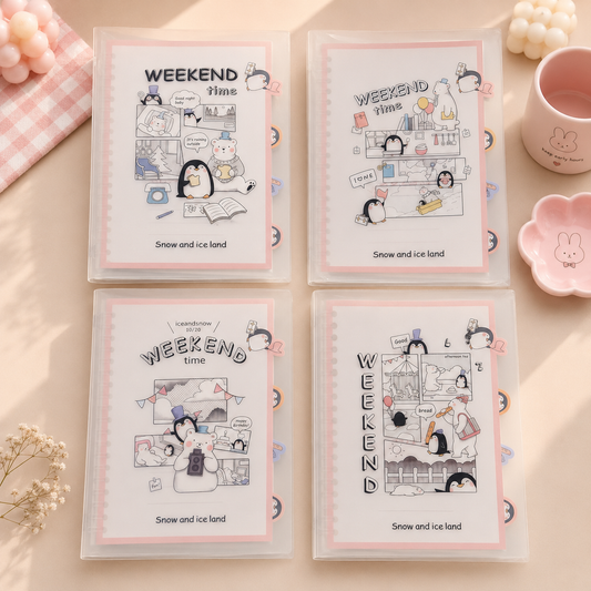 Weekend Time Spiral Notebook | Snow and Ice Land